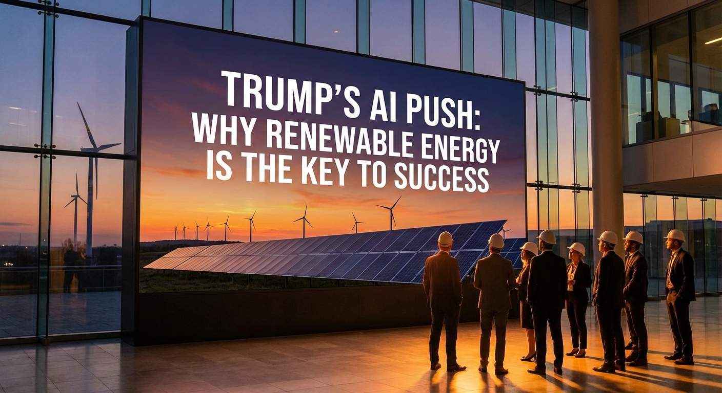 El Impulso de Trump en IA: Por Qué la Energía Renovable es la Clave del Éxito