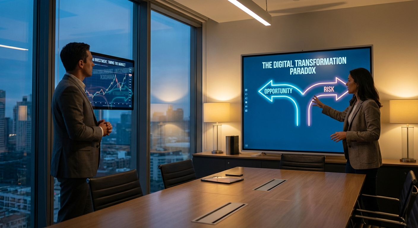 ¿Es el Momento Correcto para Invertir en Inteligencia Artificial? La Paradoja de la Transformación Digital